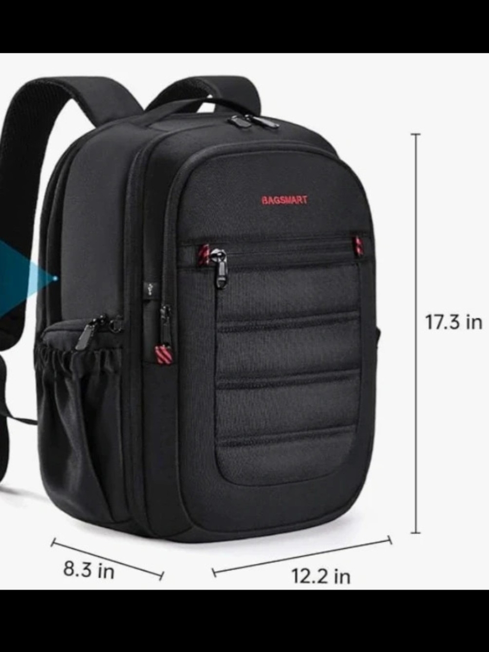 BAGSMART Gray Camera Backpack - Padded Photo & Video Case - Picture 13 of 13